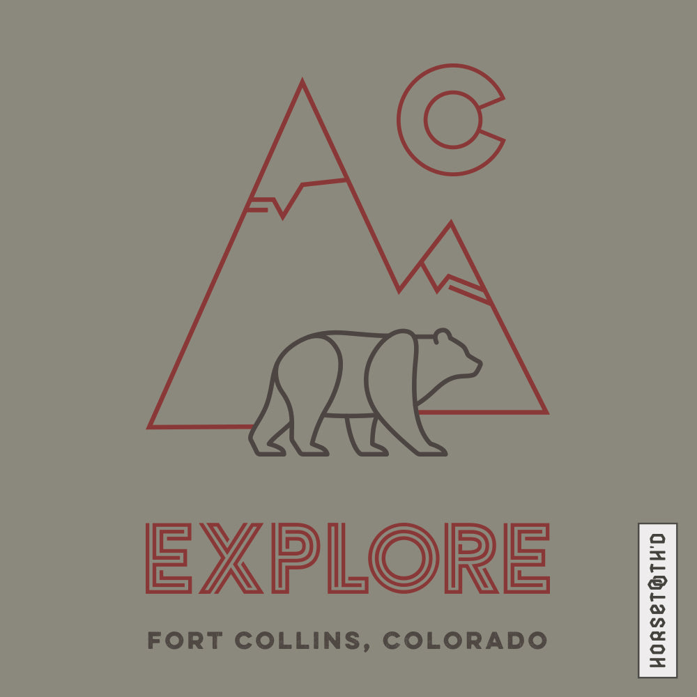 Explore Bear Beach Towel
