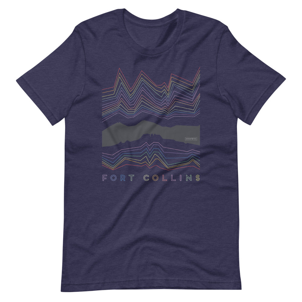 Colorado FOCO Lines T-Shirt Heather Midnight