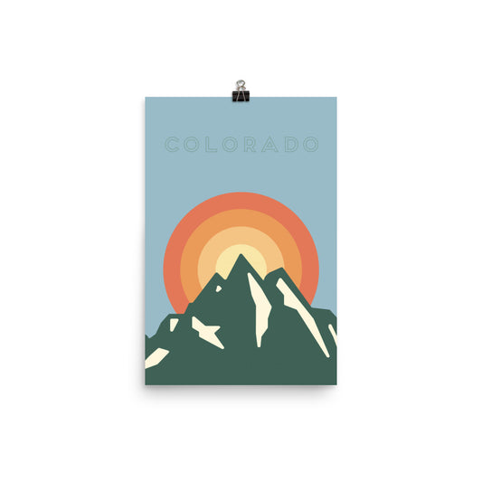 Mountain Sun Poster