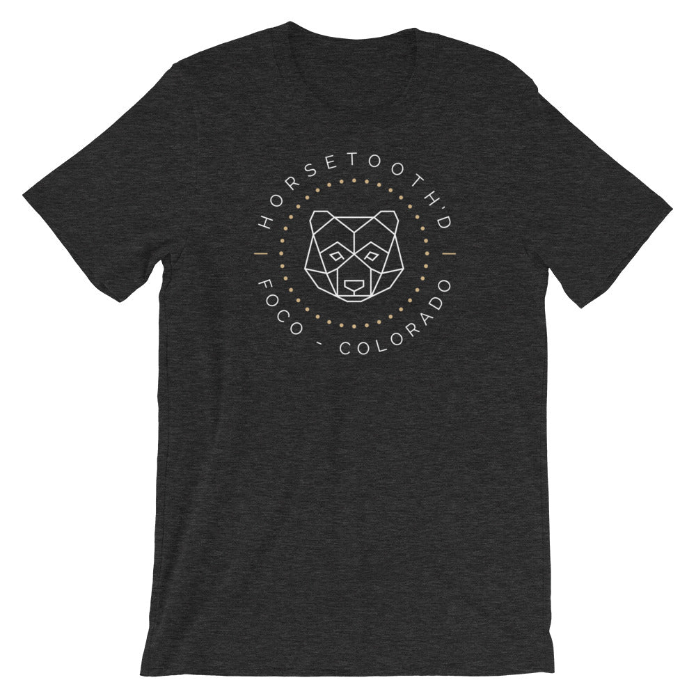 Horsetooth'd Bear FOCO Colorado T-Shirt Heather Grey