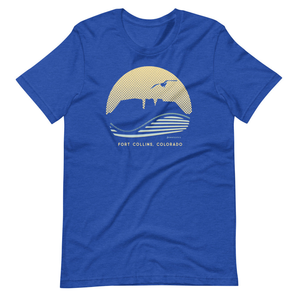 Lake Life Fort Collins Colorado T-Shirt Heather True Royal