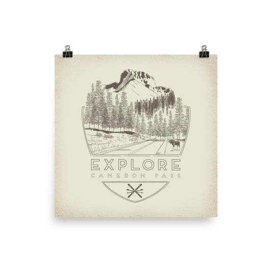 Explore Cameron Pass Poster