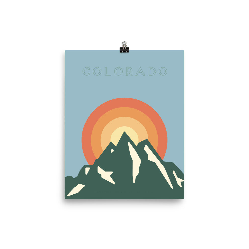 Mountain Sun Poster