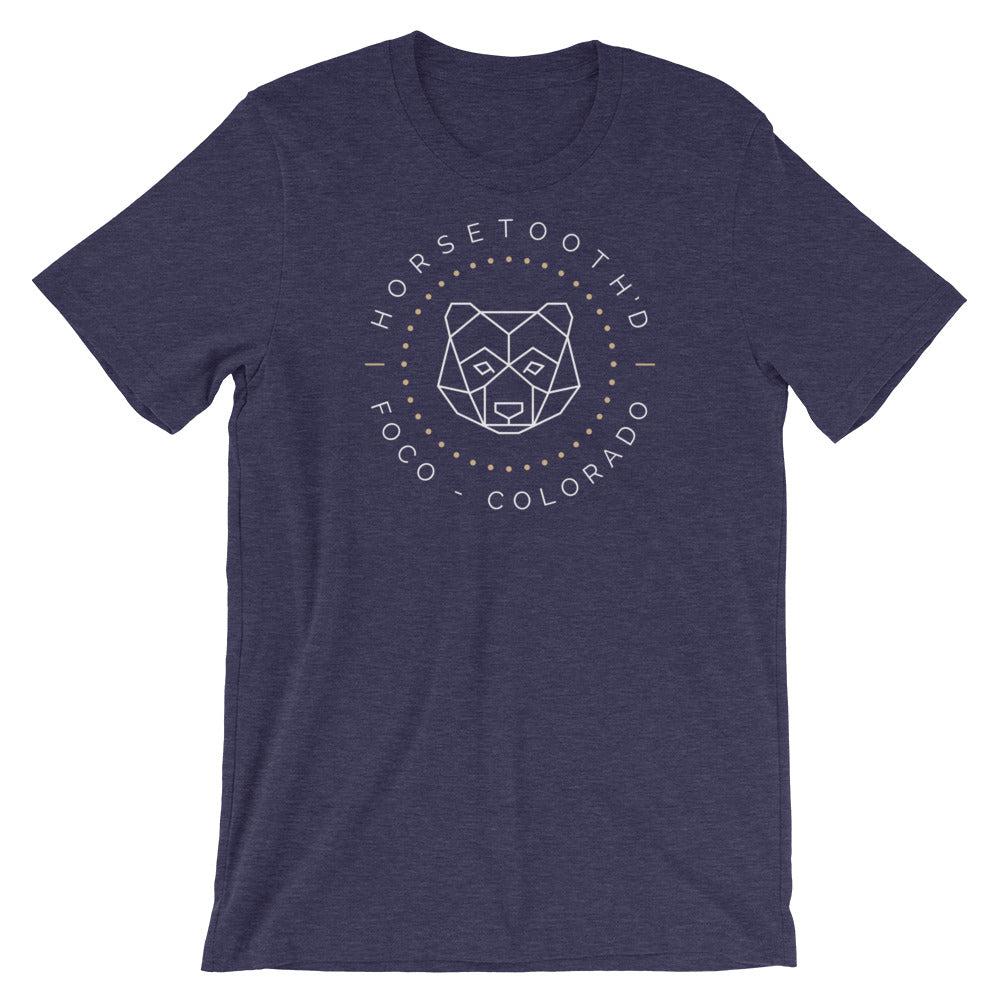 Horsetooth'd Bear FOCO Colorado T-Shirt Heather Midnight