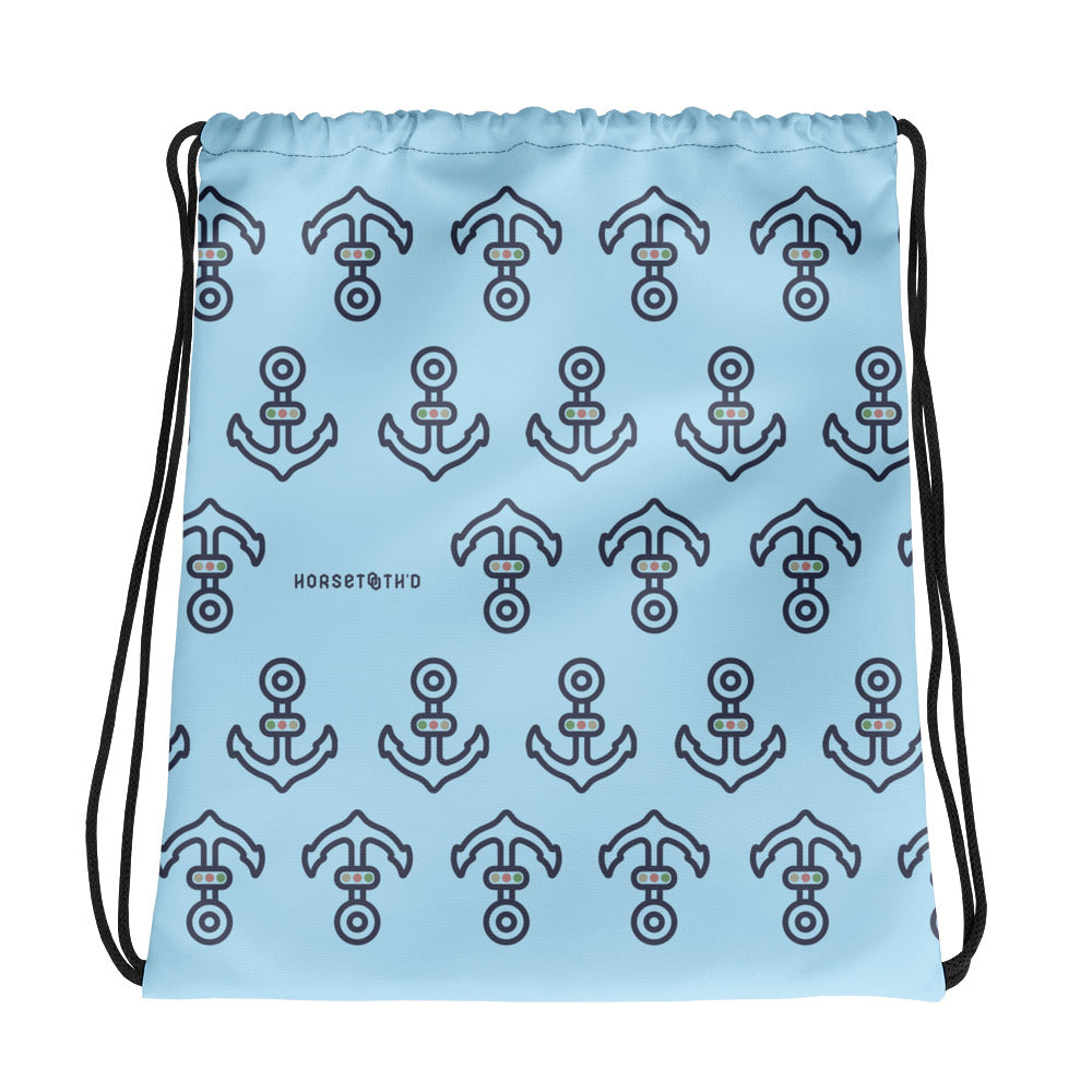 Boating Horsetooth Drawstring Bag