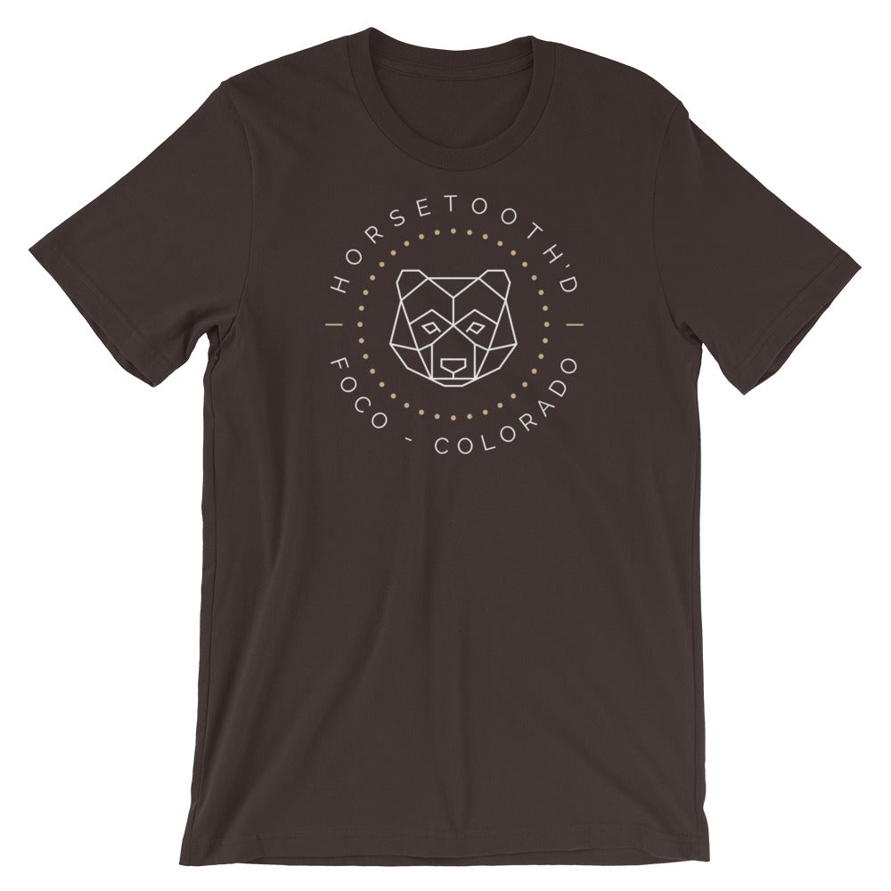 Horsetooth'd Bear FOCO Colorado T-Shirt Brown