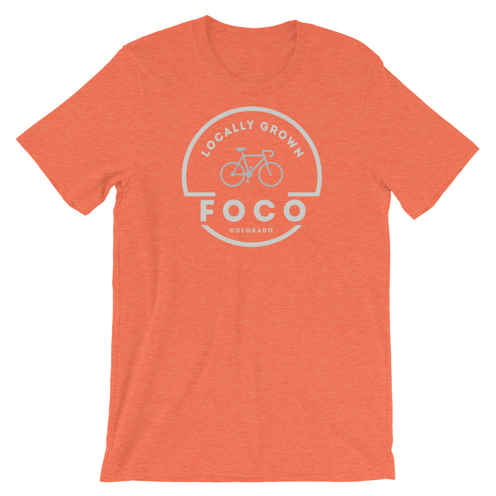 Locally Grown Bike Colorado T-Shirt Heather Orange