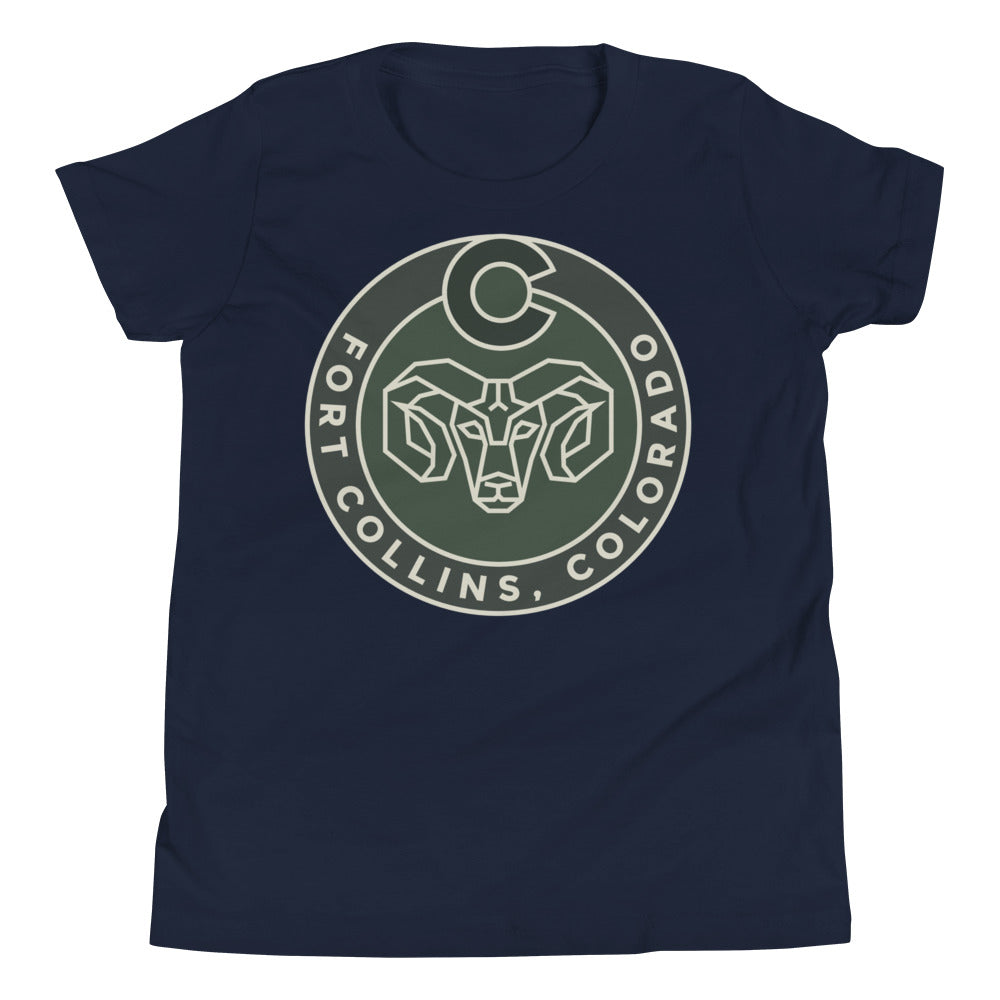 Fort Collins Ram Youth Tee Shirt