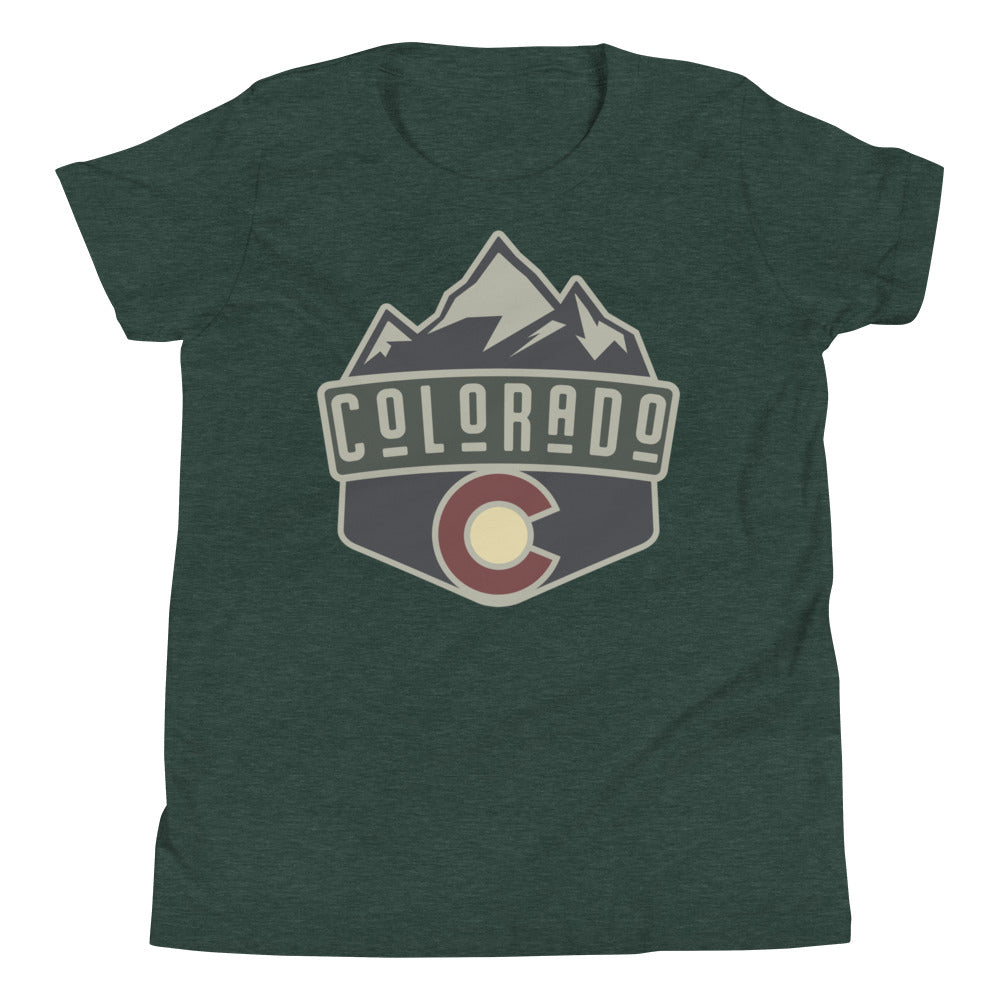 Classic Colorado Badge Youth Tee Shirt
