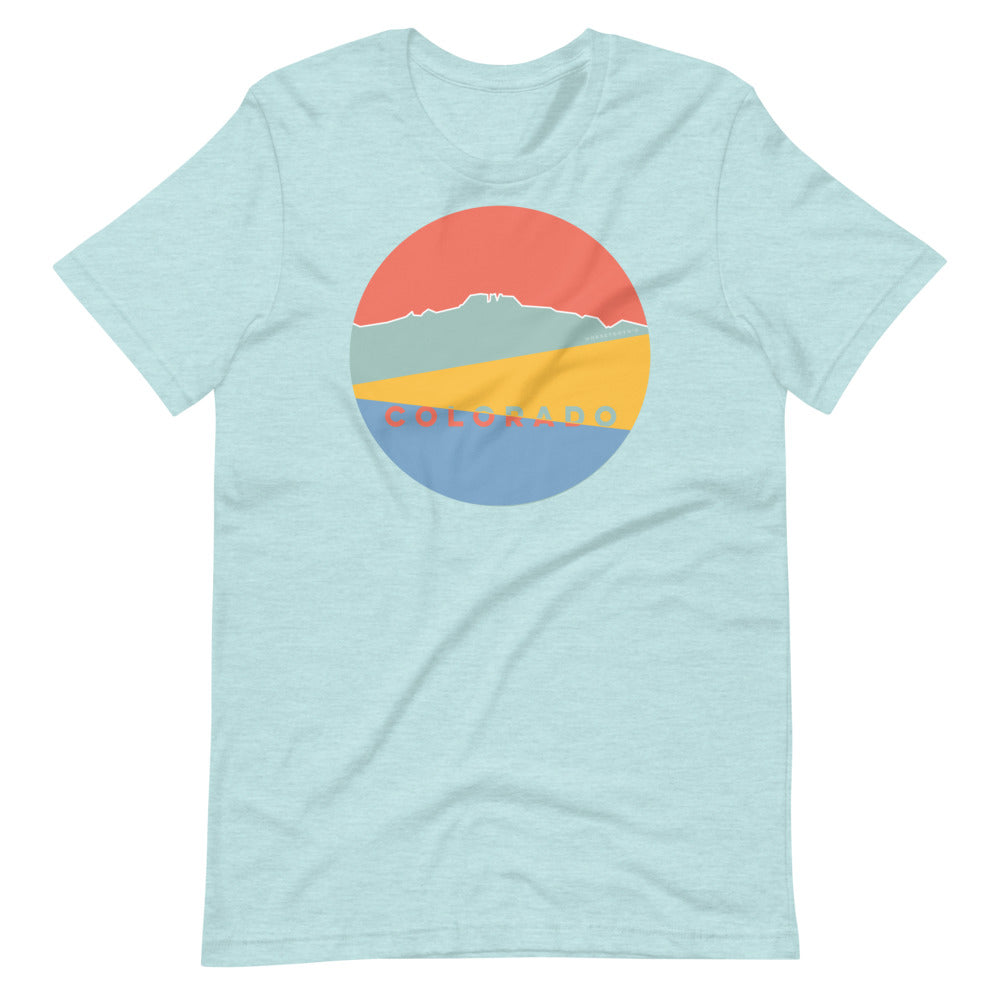 Landscapes Colorado T-Shirt Heather Prism Ice Blue