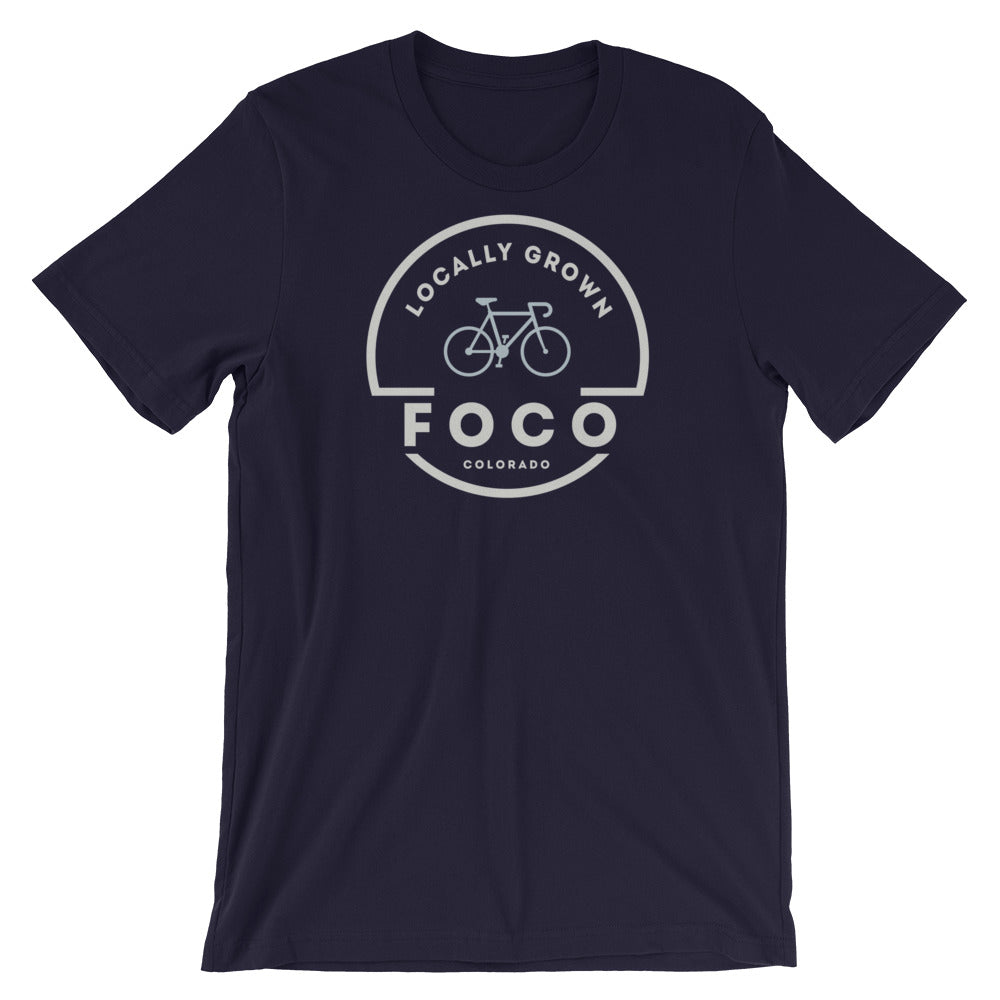 Locally Grown Bike Colorado T-Shirt Navy