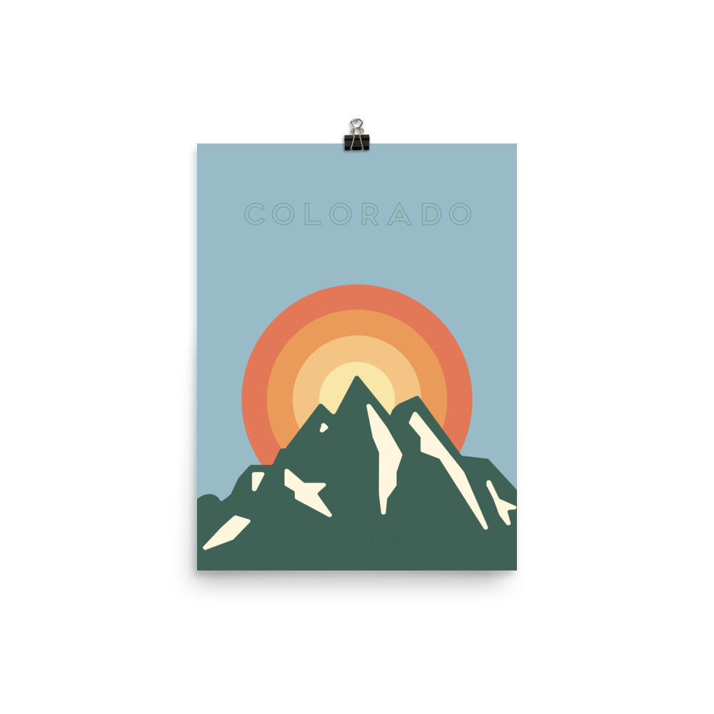 Mountain Sun Poster