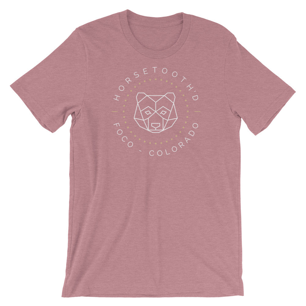 Horsetooth'd Bear FOCO Colorado T-Shirt Heather Orchid