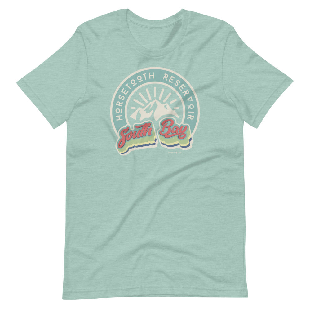Horsetooth Reservoir South Bay T-Shirt Heather Prism Dusty Blue