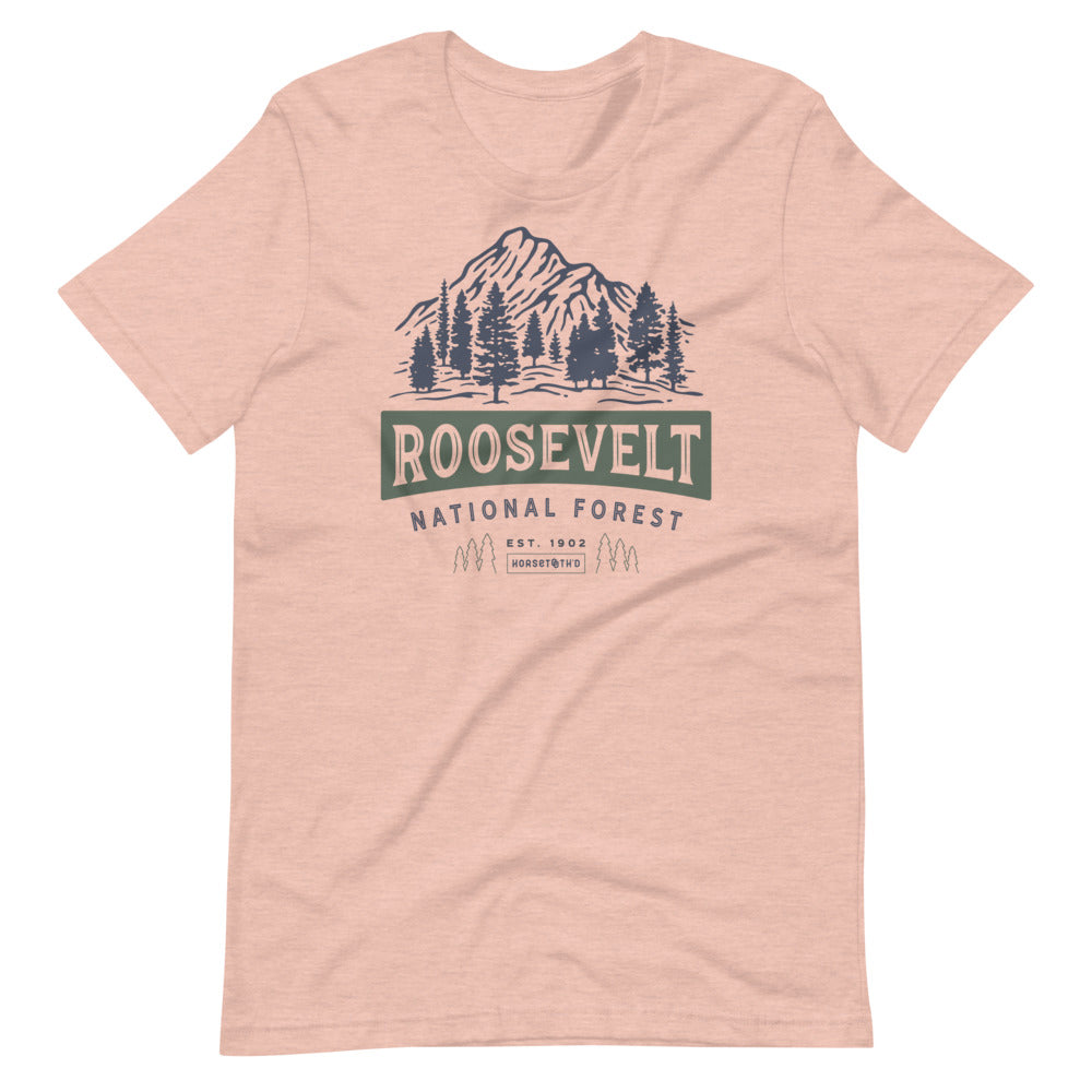 Roosevelt National Forest 1902 T-Shirt Heather Peach