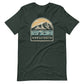 Horsetooth'd branded t-shirt, showcasing the adventure of kayaking on Horsetooth Reservoir, in a comfortable cotton-polyester blend