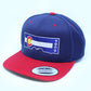 Horsetooth'd FOCO Snapback Hat | Colorado Flag Hat Red/Blue Front