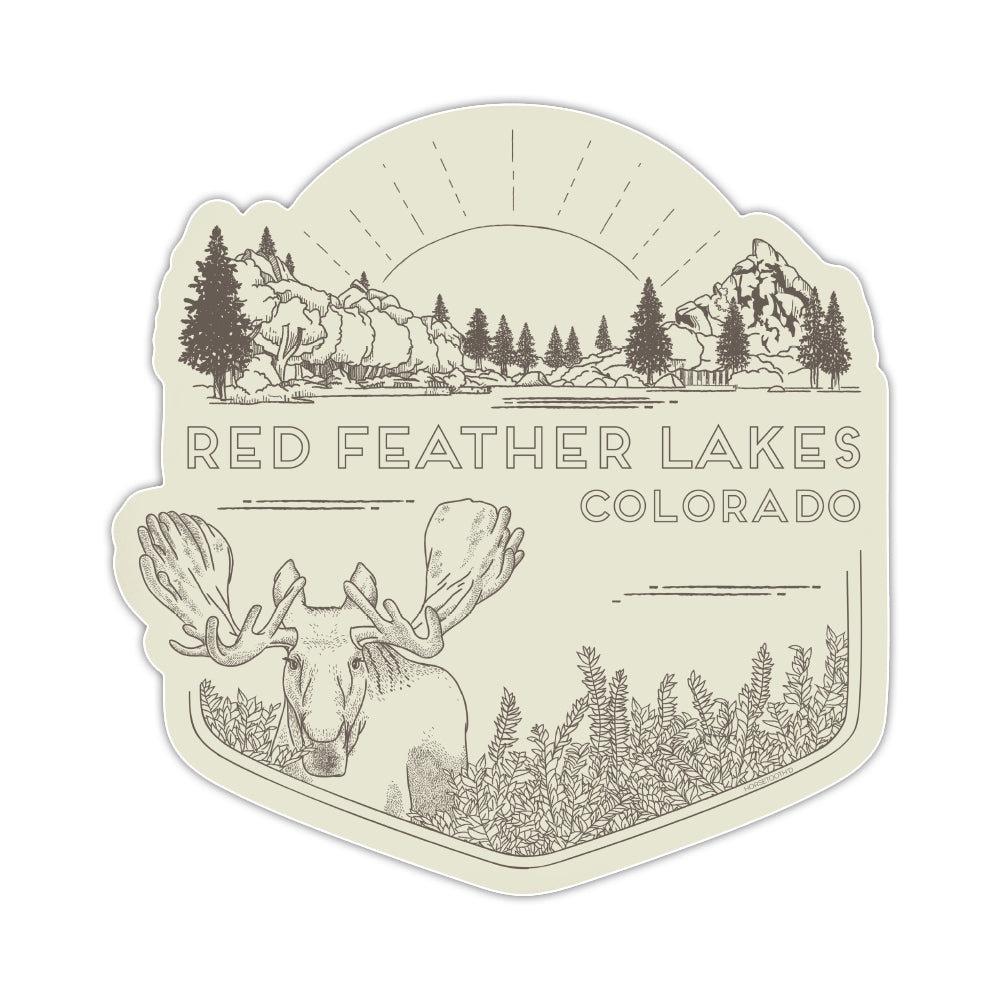 Red Feather Lakes Stickers (3 to choose from)