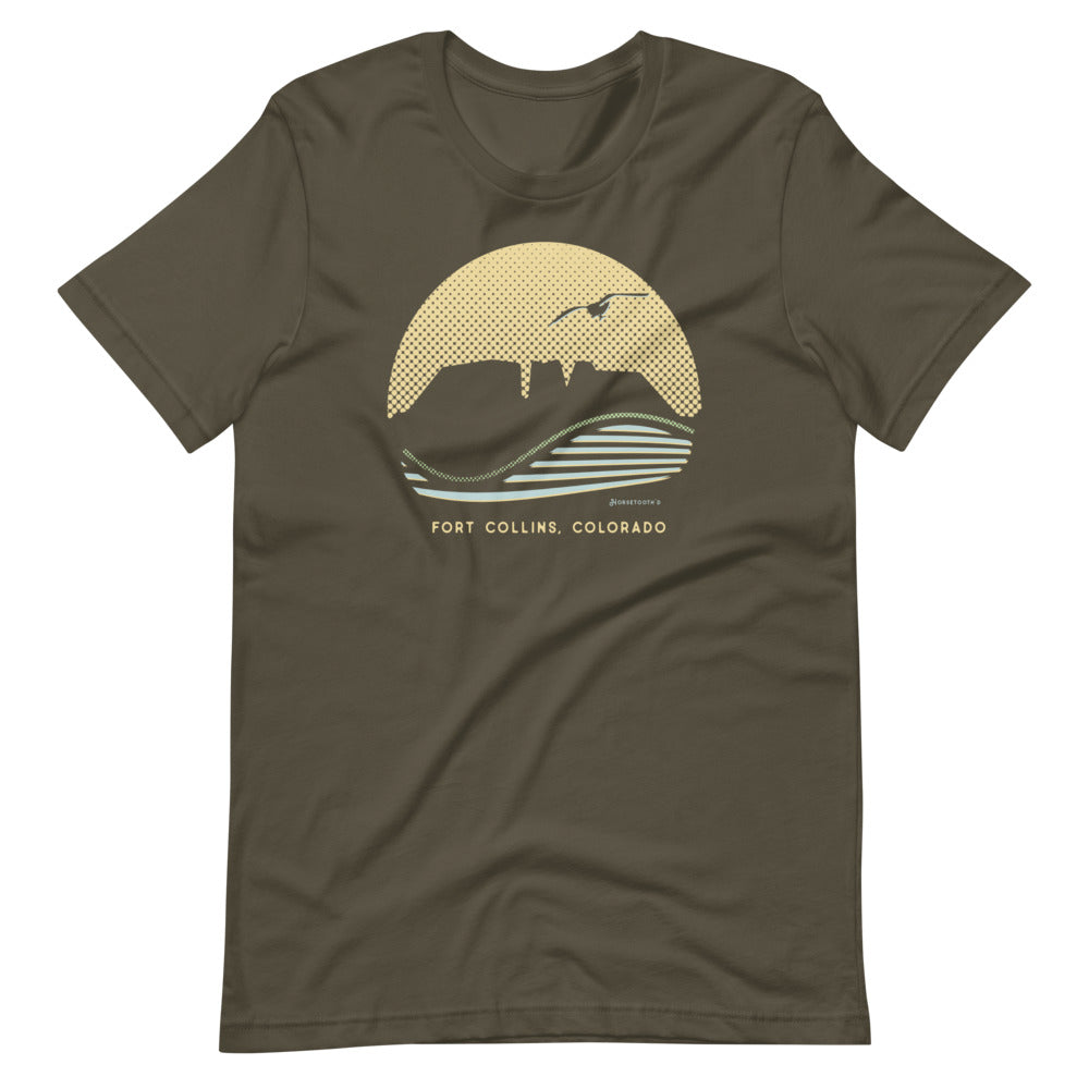 Lake Life Fort Collins Colorado T-Shirt Army