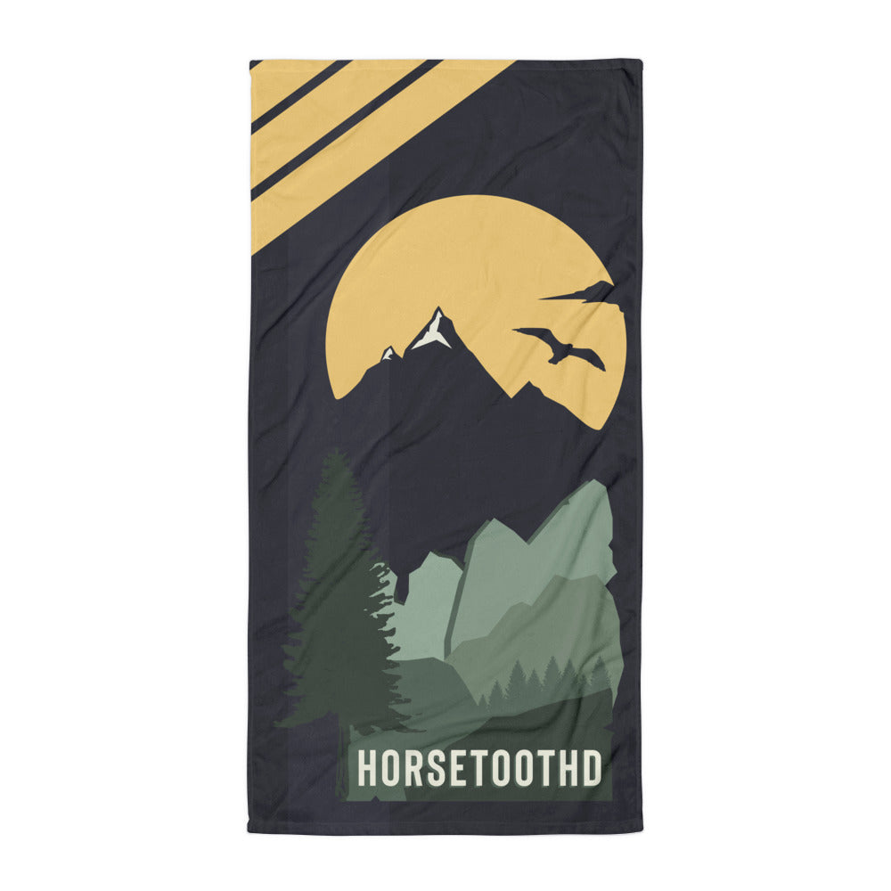 Horsetooth'd Spectrum Beach Towel