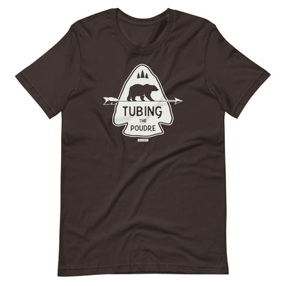 Tubing the Poudre T-Shirt Brown