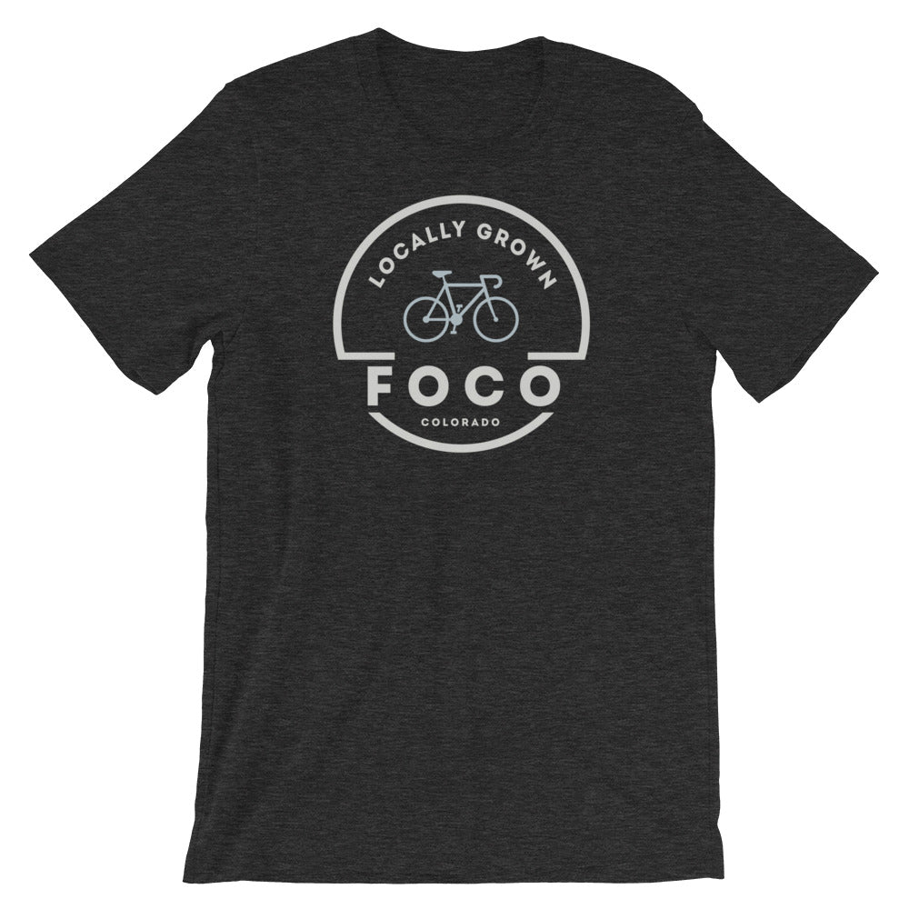 Locally Grown Bike Colorado T-Shirt Dark Grey Heather