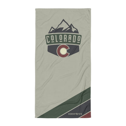 Classic Colorado Badge Beach Towel
