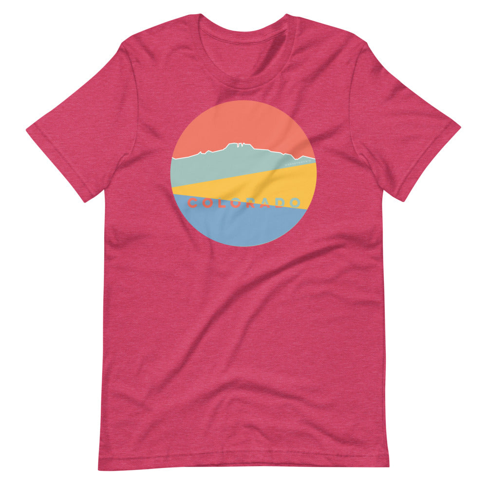 Landscapes Colorado T-Shirt Heather Raspberry