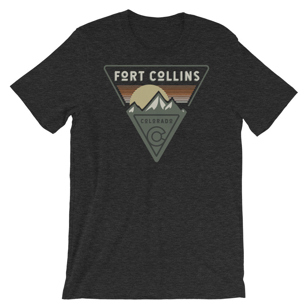 Fort Collins Mountain Tri T-Shirt Dark Grey Heather