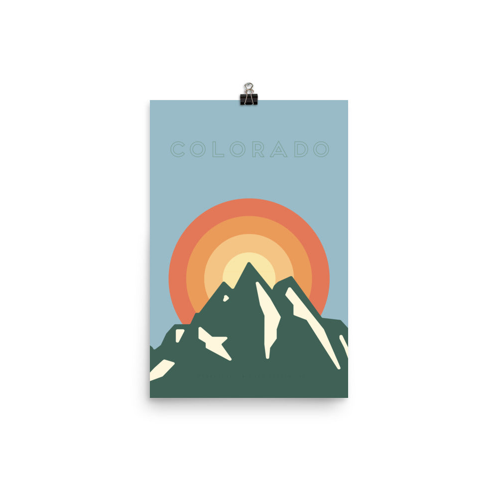 Mountain Sun Poster