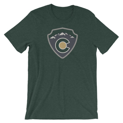 Colorado Mountain Sign T-Shirt Heather Forest