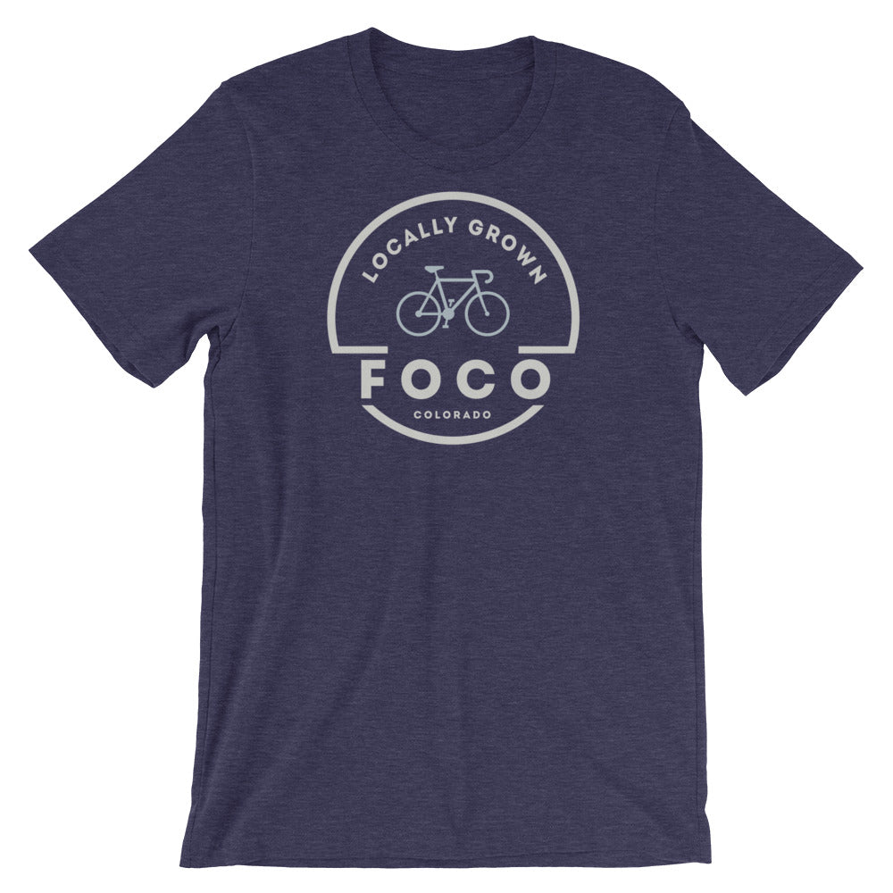 Locally Grown Bike Colorado T-Shirt Heather Midnight