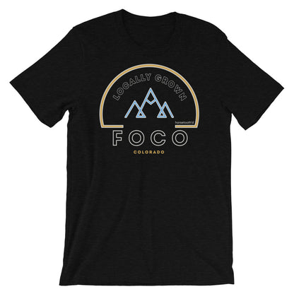 Locally Grown Mountains Color T-Shirt Black Heather
