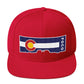 Horsetooth'd FOCO Snapback Hat | Colorado Flag Hat Red Front