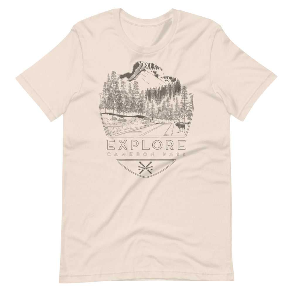 Explore Cameron Pass T-Shirt Soft Cream