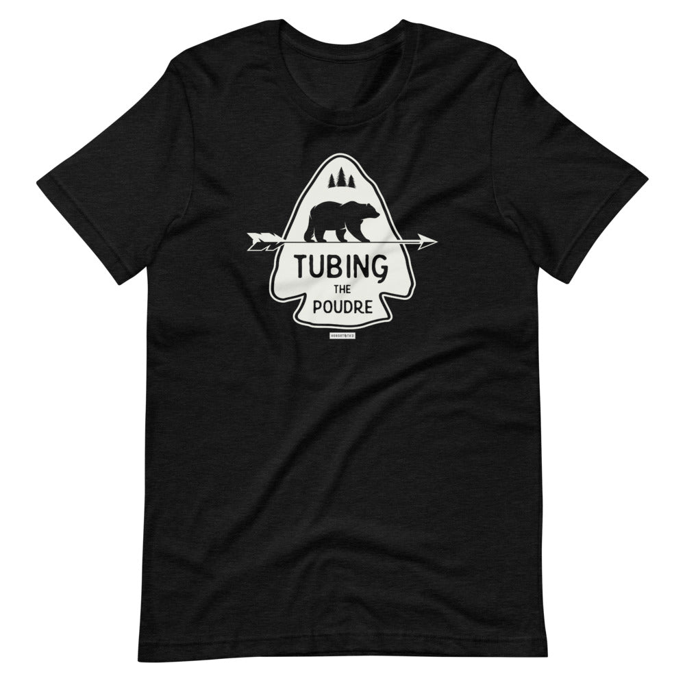 Tubing the Poudre T-Shirt Black Heather