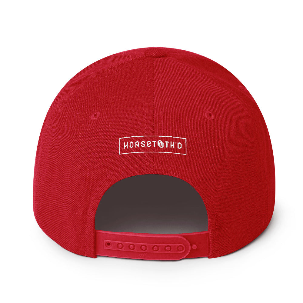 Horsetooth'd FOCO Snapback Hat | Colorado Flag Hat Red Back