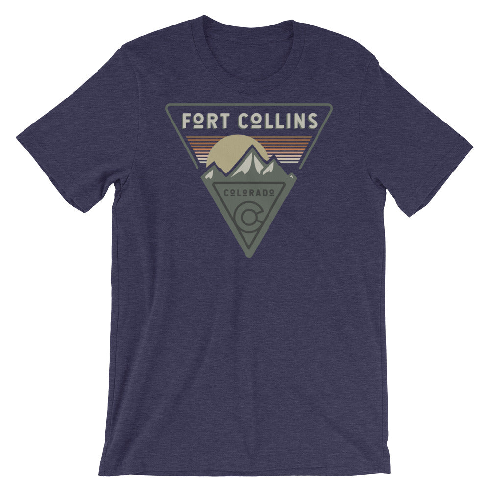 Fort Collins Mountain Tri T-Shirt Heather Midnight