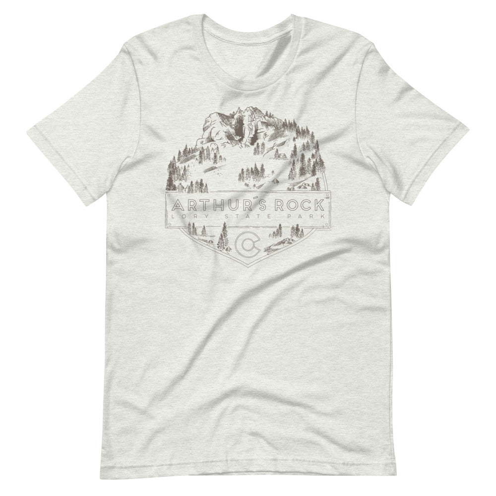 Arthur's Rock Lory State Park T Shirt Ash