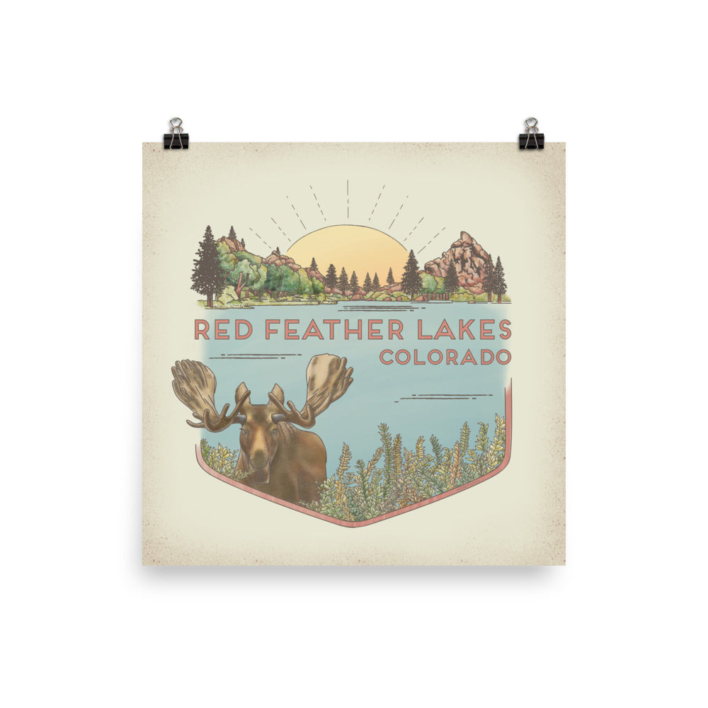 Red Feather Lakes (color) Poster