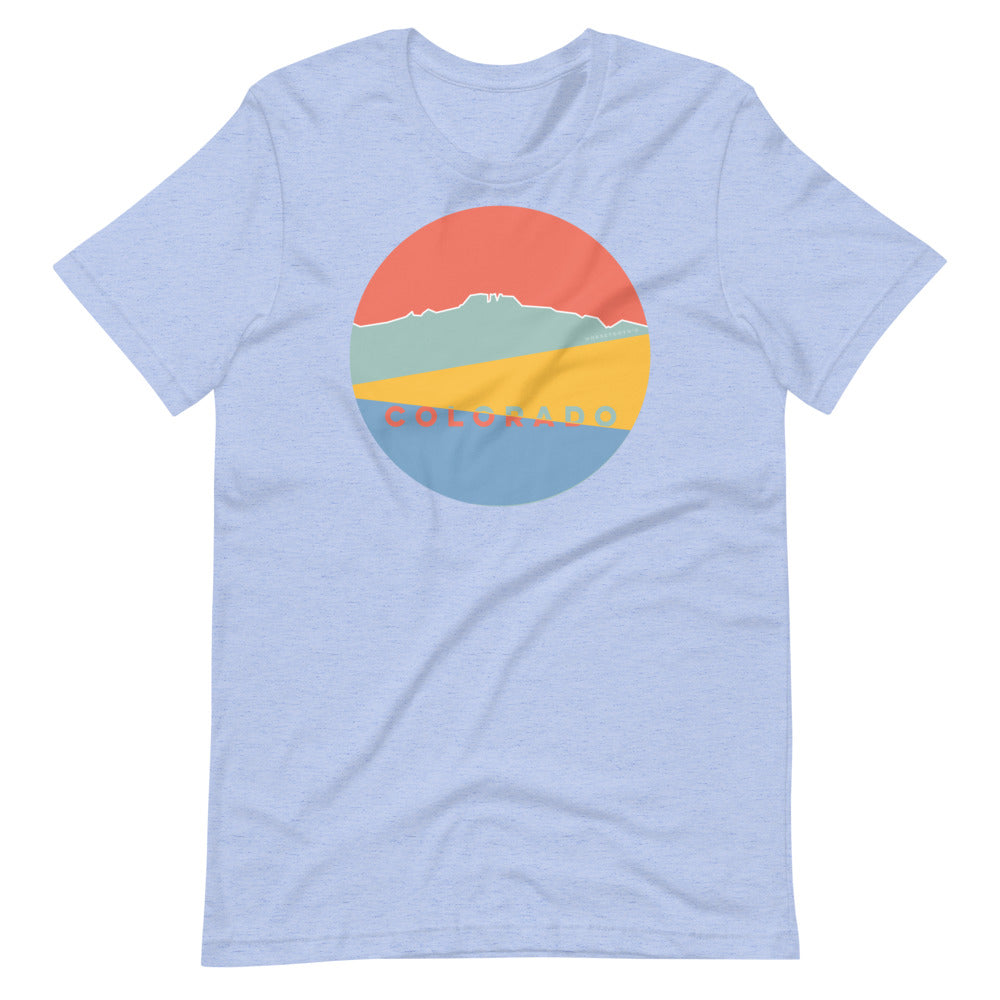 Landscapes Colorado T-Shirt Heather Blue