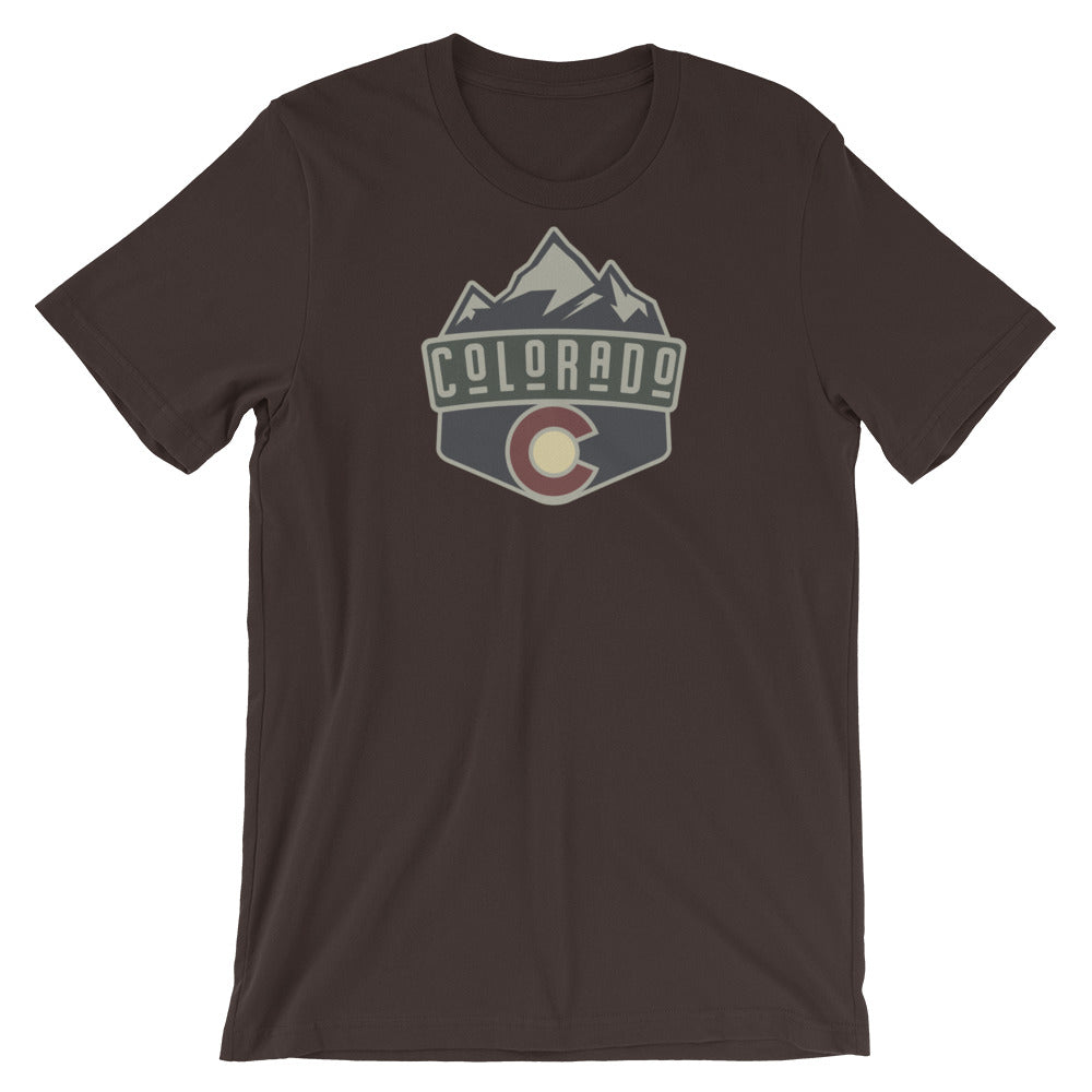Colorado Badge T-Shirt Brown