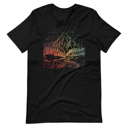 Public Land Color Burst T-Shirt Black Heather