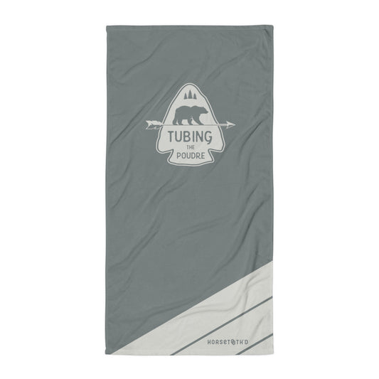 Tubing the Poudre Beach Towel
