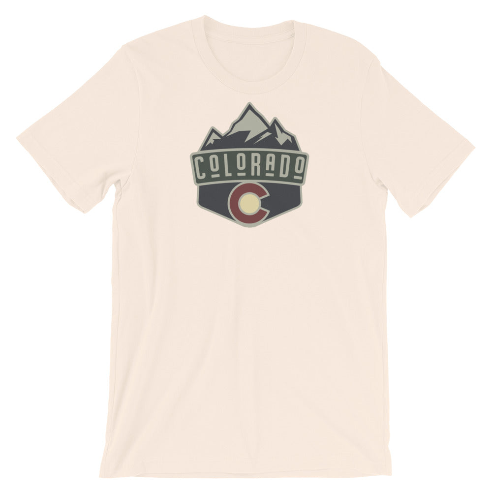 Colorado Badge T-Shirt Soft Cream