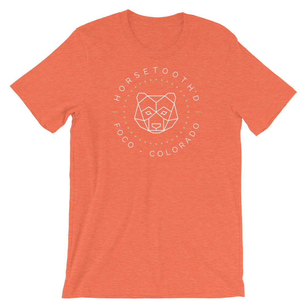 Horsetooth'd Bear FOCO Colorado T-Shirt Heather Orange