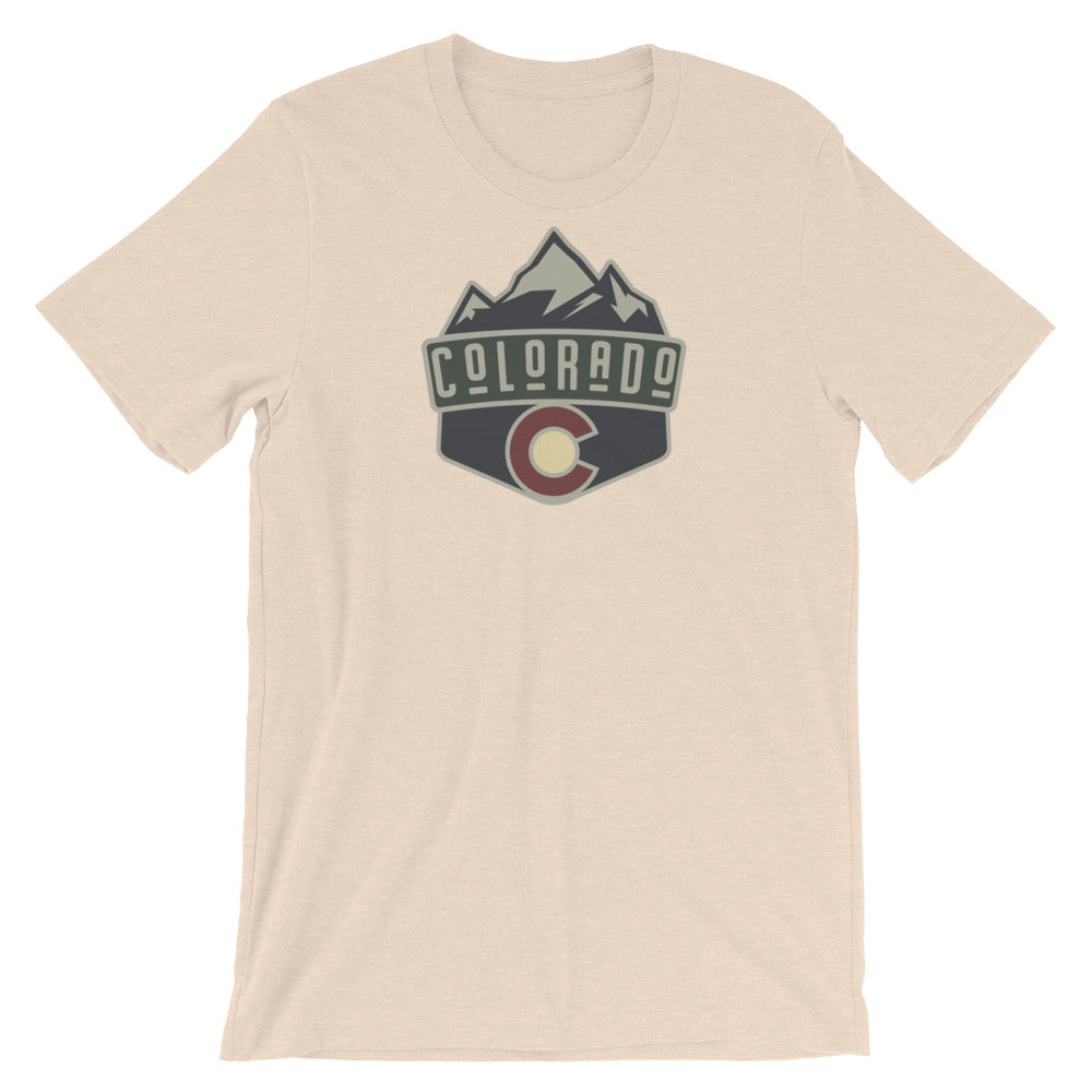 Colorado Badge T-Shirt Heather Dust