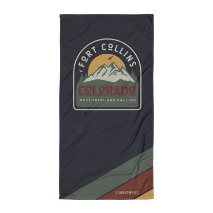 Fort Collins Mountains are Calling Beach Towel