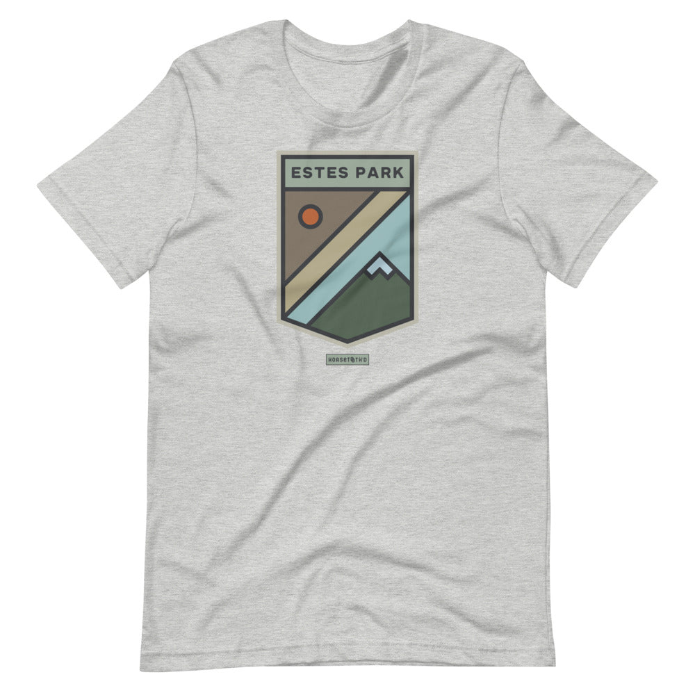 Estes Park Mountain Sun T-Shirt Athletic Heather