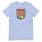 Twin Sisters Peak Colorado T-Shirt Heather Blue